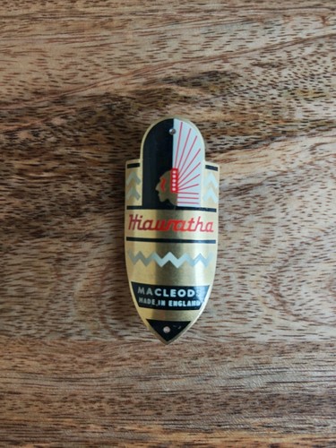 Macleods hiawatha head badge - macleods, 'hiawatha'