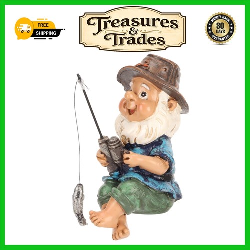 Charming fishing gnome garden - charming,