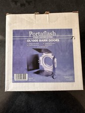 Portaflash DL1000 Barn Doors Studio Lighting System