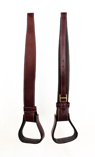 Stirrups and stirrup leathers - and,