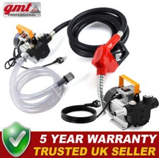 230V ELECTRIC DIESEL FUEL TRANSFER PUMP OIL DISPENSER 60L / MIN 550W UK