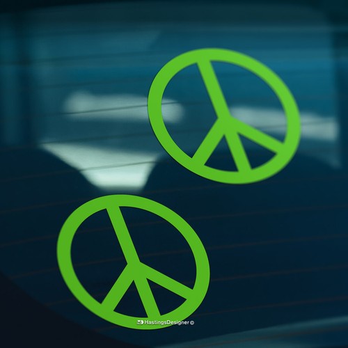 Cnd peace symbol sign car - peace,