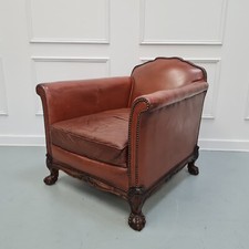 Large Antique Leather Library