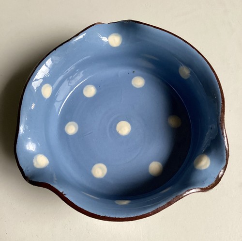 Blue and white spotted - and,