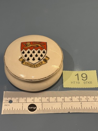 Goss crested china pot - h,