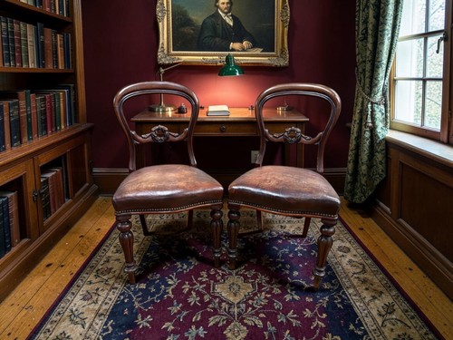 Pair victorian mahogany - pair,