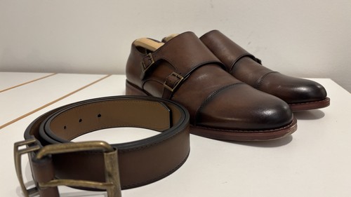 Office brown patina leather - patina,