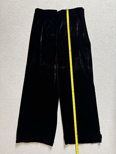 Kaliko black velvet wide - black,