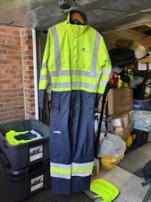 Sioen Coveralls Med. Arc Flash Heat and Flame-Resistant High-Visibility. Size M