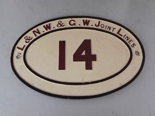 Lnwr gwr bridge - plate, steam
