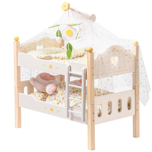 Wooden doll bunk beds inch - wooden, 18