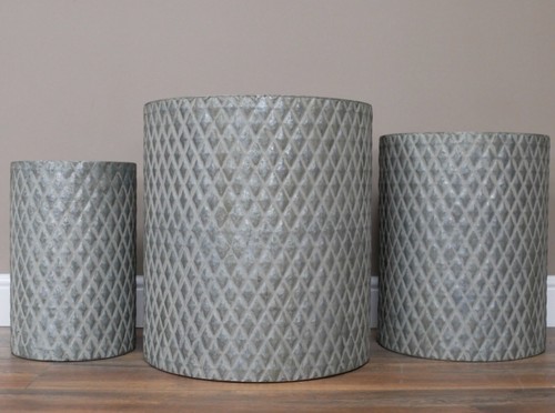 Set galvanised metal - set,