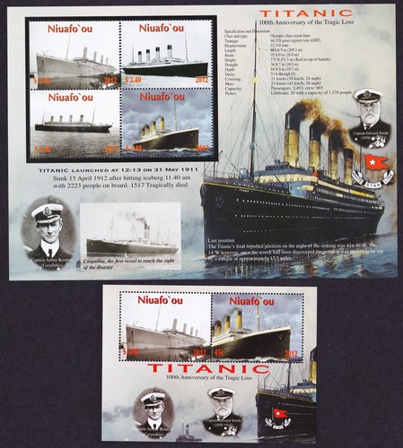 Niuafo titanic sheetlets - titanic,