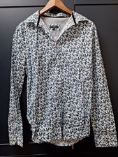 Long Sleeve Blue Bird Print