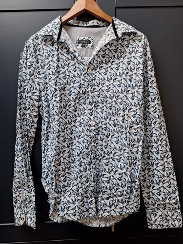 Long sleeve blue - sleeve, print