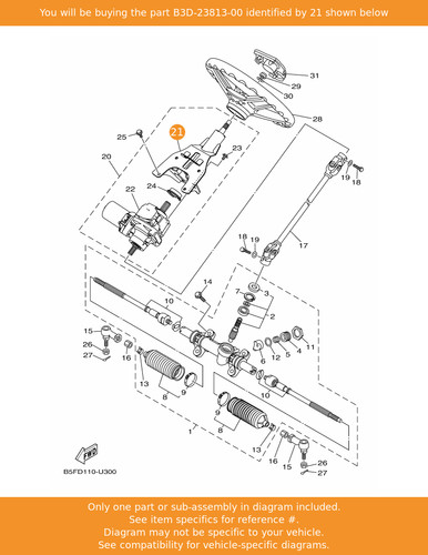 Yamaha column steering - column,, 2