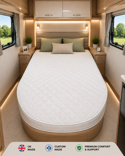 Caravan island bed mattress - caravan,