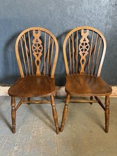 Pair Of Vintage Wheel back