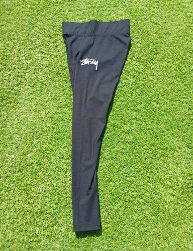 Stussy black high rise ankle - black,