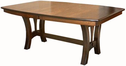 Amish casual trestle dining - casual,