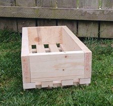 Wooden trough raised bed - wooden,