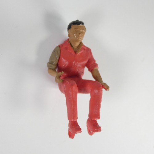 Britains red tractor driver - red,