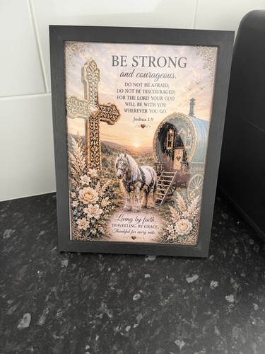 Framed gypsy vardo - gypsy, horse