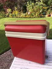 Vintage COOL BOX Picnic Camping Fishing  Large 40x40x25cm   Good Condition