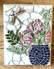 Handmade Mosaic Art, vase of
