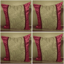 Cushion Covers Gold Red - Set