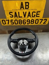 Audi Q5 FY S Line 17-22 Black Leather Steering Wheel With Paddle Shift