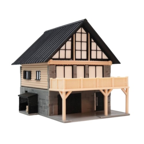 House model with - house, balcony