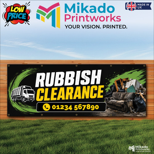 Rubbish clearance banner - rubbish,