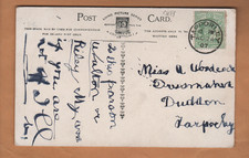 Tarporley, Cheshire - Single circle postmark 1907 - Living picture series