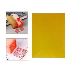 Photopolymer Plate Yellow Letterpress DIY 20cmx30cm 1 Sheet Stamp Making