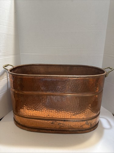 Huge vtg copper wash boiler - copper,