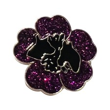 New Purple Glitter Enamelled