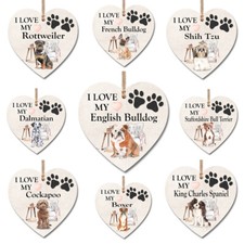 Wooden heart plaque wall - heart,