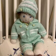 Knitted waldorf doll