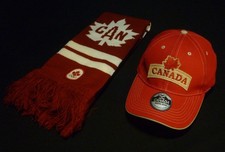 CANADA OLYMPICS SCARF & BASEBALL CAP
