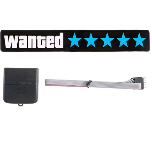 Wanted led car sticker - sticker, glow