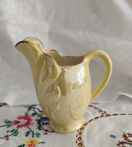 Vintage maling pottery yellow - maling,