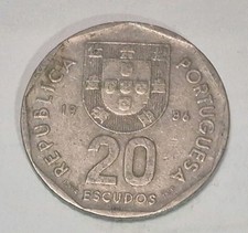 Portugal 20 Escudos 1986 Coin