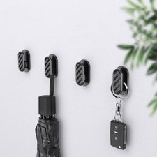 4X Black Car Interior Dashboard Mount Hook Holder Clip Car Accessories Universal
