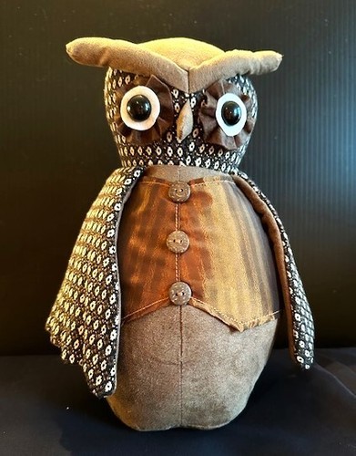 Decorative textile owl - decorative,