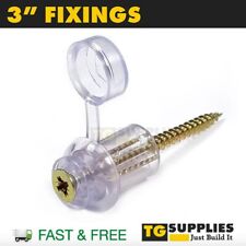 3" Corrugated PVC Clear Fixing