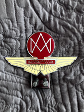 ASTON MARTIN OWNERS CLUB GRILL BADGE AMOC WITH ATTACHMENT SCREWS AND PLATE