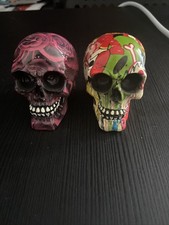 2 X Decorative Skull Ornaments