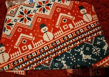 Xmas Area Rug for Bedroom Living Room, Snowflake Printed Washable 120x120cm 