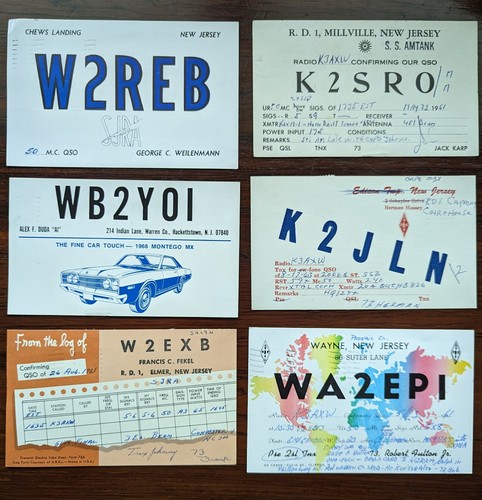 Lot 1960s qsl - 6,